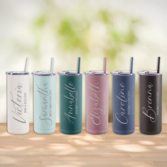 Personalized Tumblers for Bridal Party