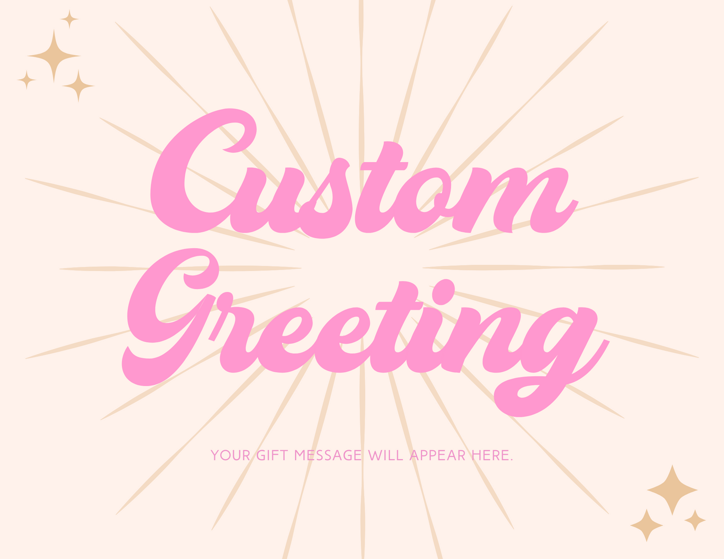 Sunburst - Custom Greeting